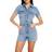 Good American Fit For Success Shorts Jumpsuit - Blue