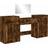 vidaXL 3276529 Smoked Oak Toiletbord 39x56.5cm 4stk