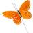 A Lot Decoration Butterfly Golden /Orange Dekoration