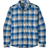 Patagonia Men's Long Sleeved Lightweight Fjord Flannel Shirt - Captain/Endless Blue
