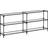 vidaXL 846034 Transparent/Black Konsolbord 30x194.5cm
