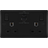 BG Bg nexus nfb22uac22b 2 gang matt black switched plug socket 13a with usb
