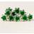 Shein Piece Set Of Emerald Green Bridal Hair Clips Dark Green Crystal Flower UShaped