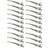 Shein 10pcs/20pcs Women&#39;s Fashion Minimalist Convenient Y2K Style 3.54in Hollow Out Alloy Silver Hair Clips, Suitable For Daily Hairstyling Use In Salons, C