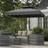 OutSunny Square Cantilever Parasol Umbrella with Cross Base