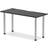 Inbox Zero Metal Base Black/Chrome Writing Desk 60x140cm