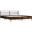 vidaXL Engineered Wood /Metal Sengeramme 180x200cm