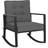 Costway Outdoor Wicker Rocking Chair