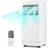 Costway 7000/9000 BTU 3 in 1 Portable Air Conditioner with Remote Control and 24H Timer White