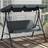 OutSunny 3 Seater Grey Swing Chair