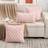 Shein 1pc Plush Geometric Pattern Örngott Rosa (50x30cm)