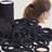 Shein 200pcs/100pcs/50pcs/30pcs/20pcs Headband For Girls, Black Solid Color Elastic Hairband For Daily Use, Simple And Durable, Thick Ponytail Headband, Simple And Elegant Style, High Elasticity And Seamless Hair Accessories Suitable For Daily Life, Bathtub Hair, Broken Hair, Christmas Gifts, New Year's Gifts, Elastic Ponytail