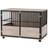 Pawhut Dog Cage End Table Indoor W/ Doors 100cm 60x68cm