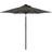 vidaXL Garden Parasol with LEDs Pole 225x225x212cm