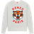 Kenzo Lucky Tiger Embroidered Oversize Sweatshirt Unisex - Pale Grey