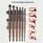 Shein 6pcs Soft Bristle Eye Makeup Brush Set For Eyeshadow Blending, Smudging, Eyeliner & Eye Detailing