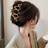 Shein 1 Stück große Haarspange mit Kunstperle und goldfarbenem Bogen/wellenförmige Metallhaarspange/Haarspange, perfekt für tägliche Frisuren und Hochsteckfrisuren, Haarschmuck für Frauen, Haarclips, Haarklemmen, Haarklammern, Schulsachen, Uni