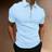 Shein Men Solid Color Textured Short Sleeve Polo Shirt For Summer