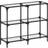 vidaXL 846028 Transparent/Black Konsolbord 30x98cm