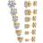 Shein pairsSet RhinestoneDecor Stud Earrings