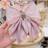 Shein Mesh Bow Detail Bow Clip, Pink Elegant Alloy Tassel Feeling, Super