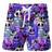Shein Men Skull Print Drawstring Waist Swim Trunks