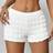 Shein Womens Textured Knitted Slim Fit Low Waist Shorts