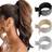 Shein 3pcs Gold Silver High-End Metal Rhinestone Hair Clips, Stylish Daily