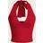 Shein VNeck Solid Color Backless Vacation Tank Top For Women Can Be Worn As Neck Hanging