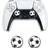 Shein Football Themed Joystick Hat Silicone Cap, ONE 360 Mushroom Head Button Soft Rubber Cap