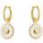 Georg Jensen Daisy Earrings - Gold/White