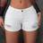 Shein Women Fashionable Summer Denim Shorts With Distressed Details Folded Hem And Slanted Pockets