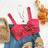 Shein Womens Summer Vacation Red White Polka Dot Knitted Slim Fit Crop Top With Front Midriff CutOuts Bow Tie Details