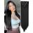 Shein 7 Pieces/Set 16 Clip Hair Extensions Black Long Straight