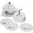 Precision Round Rubber Marker Discs 20 Units White 15 cm