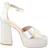 Buffalo Pumps & High Heels Bonny Cross white Pumps & High Heels for ladies