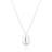 Sif Jakobs Goccia Necklace Silver Vita zirkoner