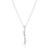 Sif Jakobs Ellera Ovale Lungo Necklace Silver Vita zirkoner