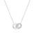 Sif Jakobs Carrara Due Piccolo Necklace Silver Vita zirkoner