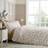 Catherine Lansfield Frill Ditsy Floral Reversible Duvet Cover White, Beige, Multicolour (200x200cm)