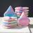 Shein pcs Triangle Velvet Powder Puff Pizza Mini Facial Makeup Sponge Washable Lightweight Cosmetic Tool Suitable For All Types Makeup Beginners Ideal