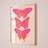 Shein 1pc, Pink Orange Butterfly Wall Art Preppy Room Decor For Teens, Cute Apartment Decor Maximalist Wall Art, Funky Art Print Aesthetic Room Decor 20*28in Unframed,Canvas,Poster Gifts Birthday Graduation Tavla 30x40cm