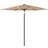 vidaXL Garden Parasol with LEDs Steel Pole