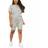 Shein Women Summer Solid Color Round Neck Short Sleeve TShirt And Shorts Casual TwoPiece Outfit