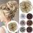 Shein Messy Bun Hair Scrunchie Synthetic Fiber Headband Daily