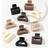 Shein Milk Tea Color Matte Simple Cute Small Hair Claw