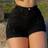 Shein Womens Streetwear Denim Shorts With Frayed Hem And Pockets