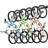 VEVOR Bike Storage Rack 6 Bike Racks 3 Helmets Hooks