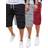 Shein Men Piece Set Beach Shorts With Pockets Drawstring For Casual Sports Jogging