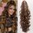 Shein Brown Synthetic Ponytail Extension Super Long Wavy Claw Clip